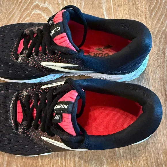 BROOKS Glycerin 16 Black Pink Women’s Running Sneaker Shoes Size  8.5 - Picture 2 of 13